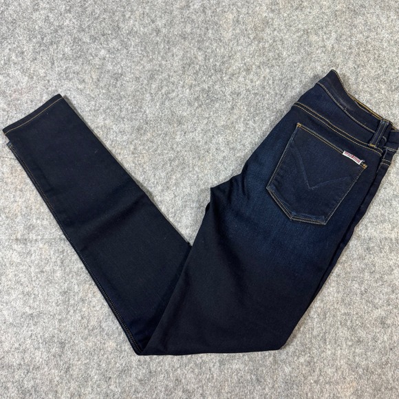 Hudson Denim - Hudson Nico Midrise Super Skinny Jeans Dark Indigo WM407DED Size 27 Womens